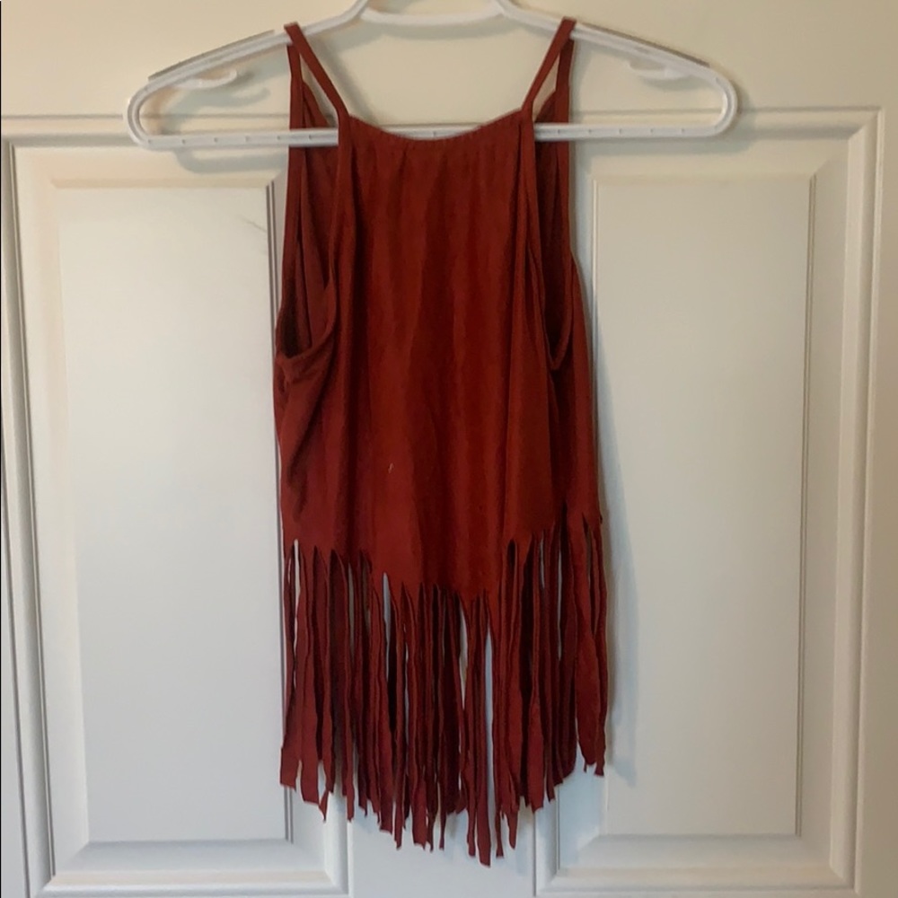 High neck Fringe tank